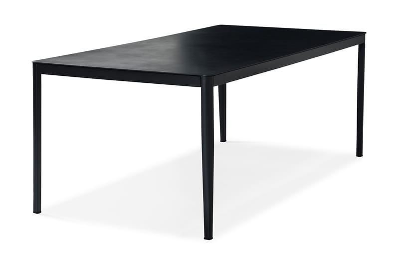 Alex Spisebord 200x100 cm - Sort/Grå Stenlook - Havemøbler - Havebord - Spisebord