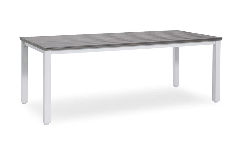 Arlöv Spisebord 90X200 cm - Hvid/grå - Havemøbler - Havestole - Spisebordsstole