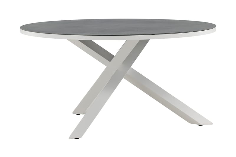 Copacabana Spisebord Rund 140 cm Grå/Hvid - Venture Home - Havemøbler - Havebord - Spisebord