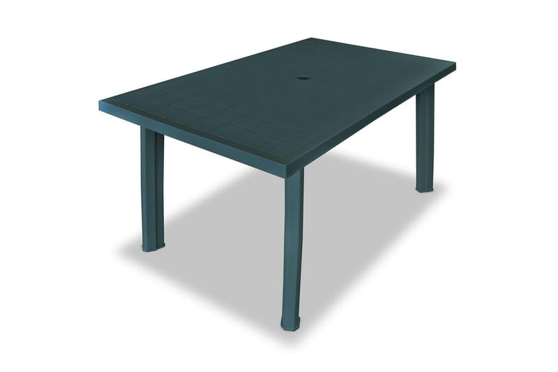 Havebord 126 X 76 X 72 Cm Plastik Grøn - Grøn - Havemøbler - Havebord - Spisebord