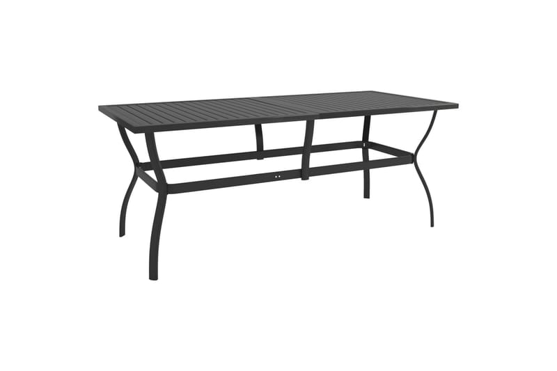 Havebord 190x80x72 cm stål antracitgrå - Antracit - Havemøbler - Havebord - Spisebord