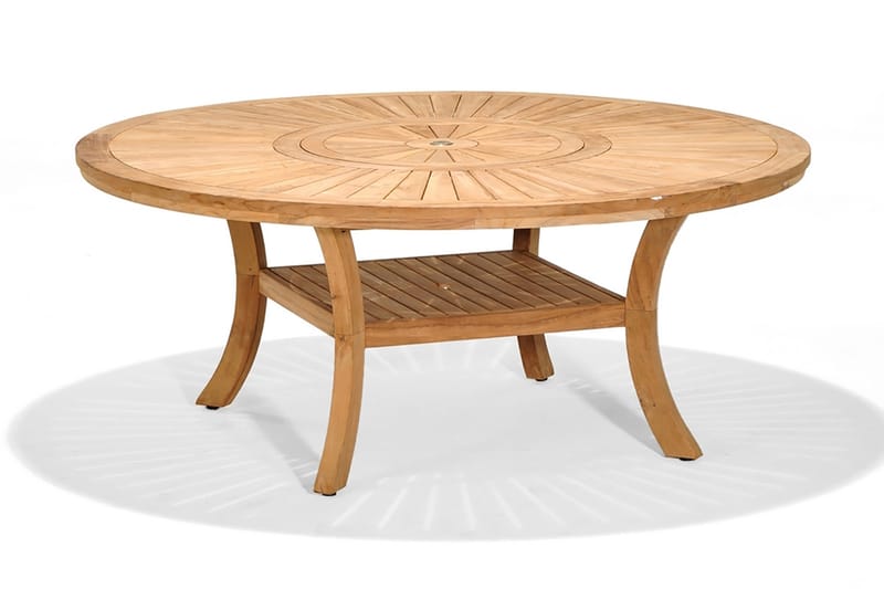 Komodo Spisebord Rund 180 cm - Træ/Natur - Havemøbler - Havebord - Spisebord & havebord