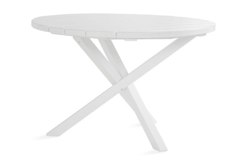 Lietinna Fasta Spisebord Rundt 112 cm Hvid - KWA - Havemøbler - Havebord - Spisebord