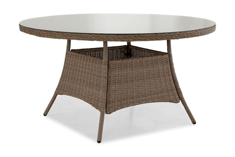 Marcus Spisebord 140 cm Rundt - Natur - Havemøbler - Havebord - Spisebord & havebord
