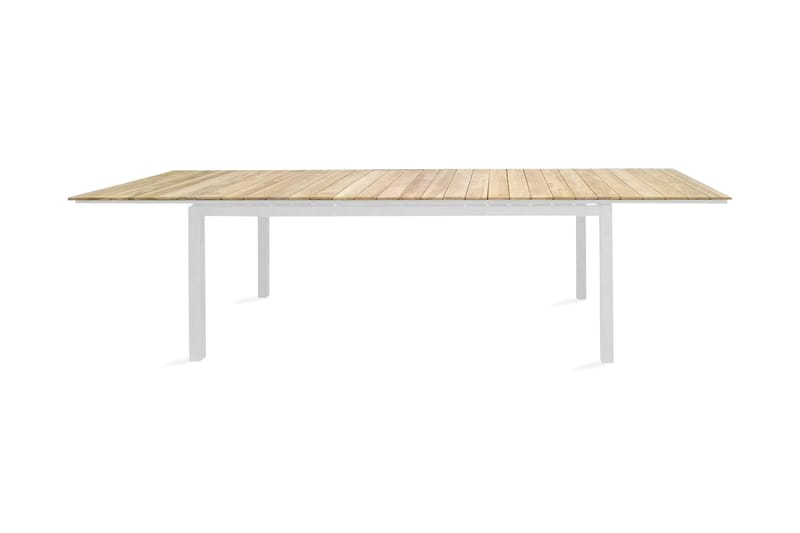Mexico Udvideligt Spisebord 180-240 cm Brun/Hvid - Venture Home - Havemøbler - Havebord - Spisebord & havebord
