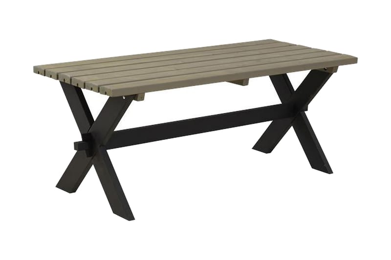 Nostalgi Plankebord 177x76 cm - Sort/Grå - Havemøbler - Havebord - Spisebord