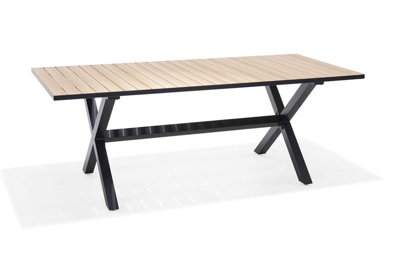 Panama Spisebord 200 cm - Sort/Gul - Havemøbler - Havebord - Spisebord
