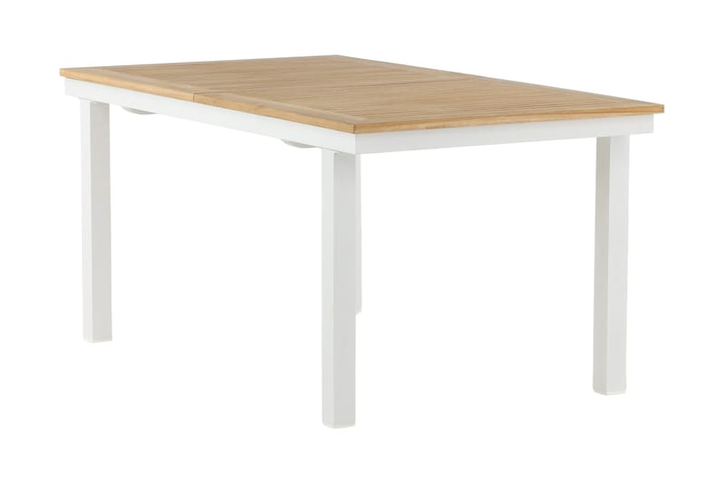 Panama Udvideligt Spisebord 160 cm Teak/Hvid - Havemøbler - Havebord - Spisebord