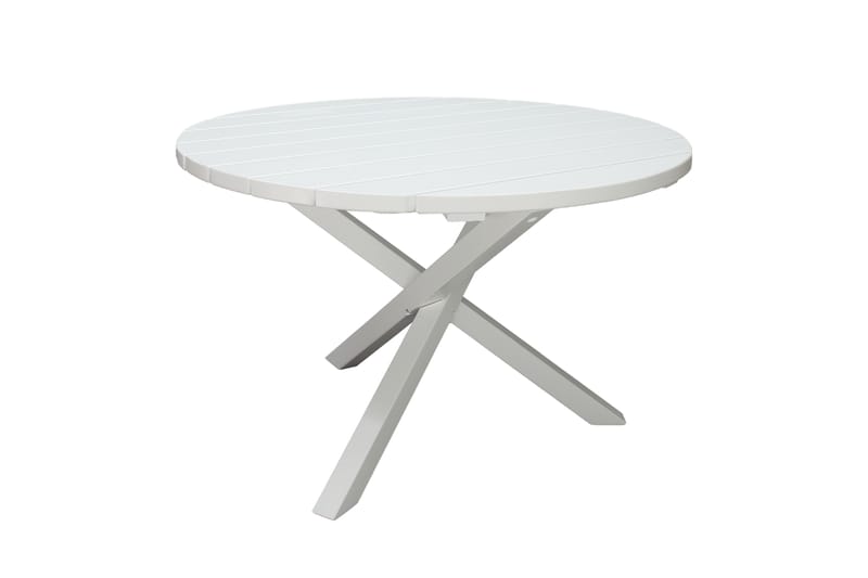 Scottsdale Fasta Spisebord 112 cm Rundt Hvid - KWA - Havemøbler - Havebord - Spisebord & havebord
