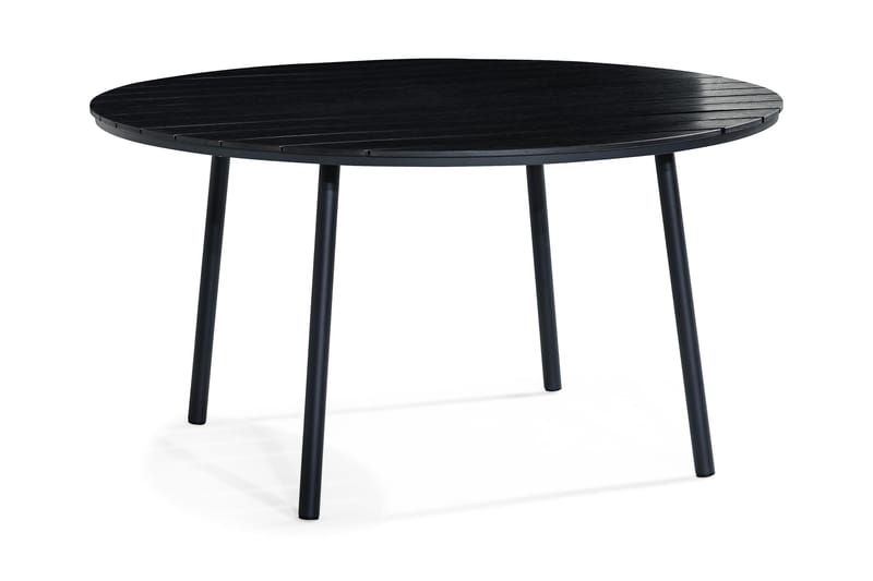 Tunis Spisebord 140 cm Rund - Sort/Sort - Havemøbler - Havebord - Spisebord
