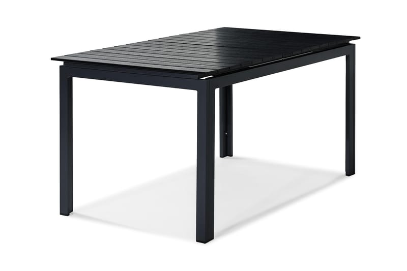 Tunis Udvideligt Spisebord 152-210x90 cm - Sort/Sort - Havemøbler - Havebord - Spisebord