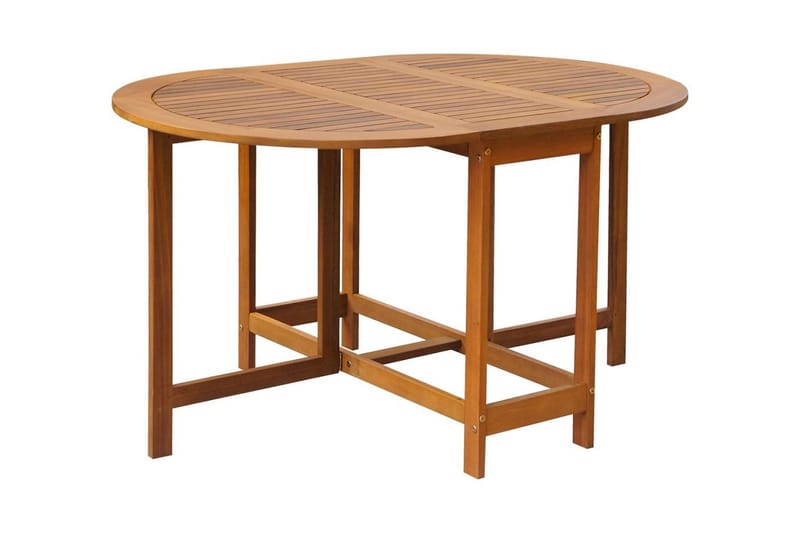 Udendørs Ovalt Klapbord I Akacietræ - Brun - Havemøbler - Havebord - Spisebord & havebord