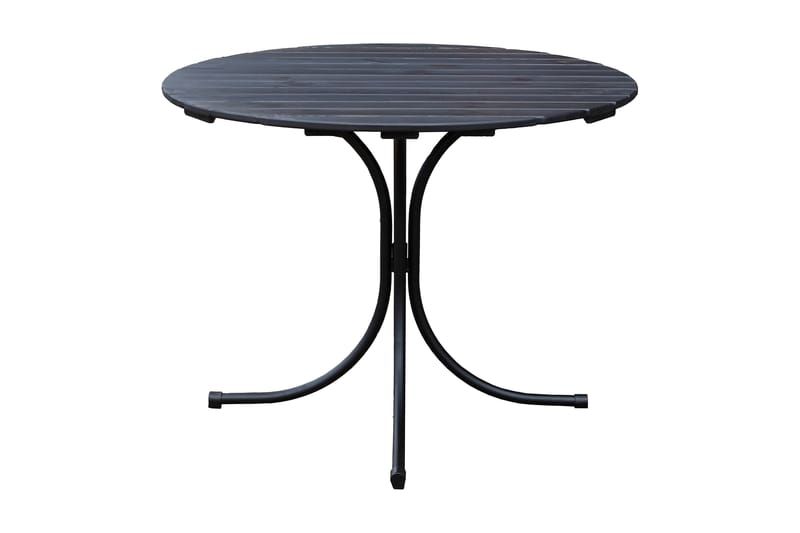 Vaxholm Spisebord Rundt 100 cm - Mørkegrå - Havemøbler - Havebord - Spisebord & havebord