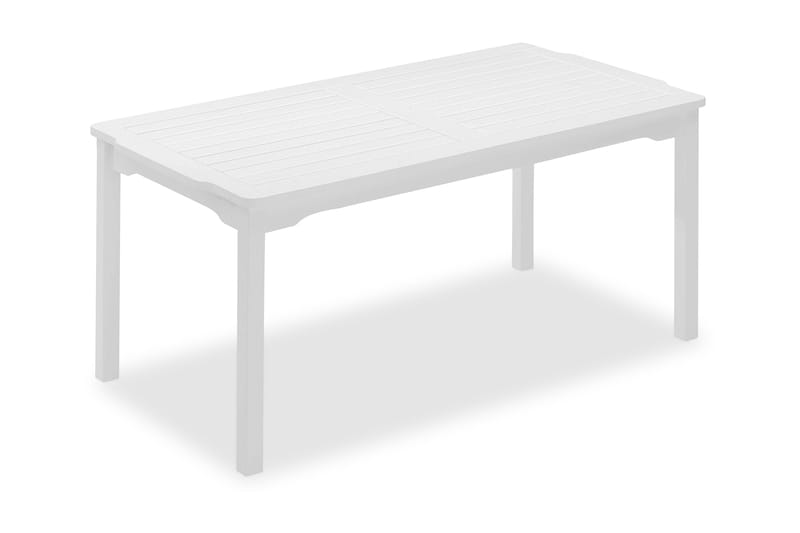 Visby Bord 85x150 cm - Hvidlakeret fyrretræ - Havemøbler - Havebord - Spisebord & havebord