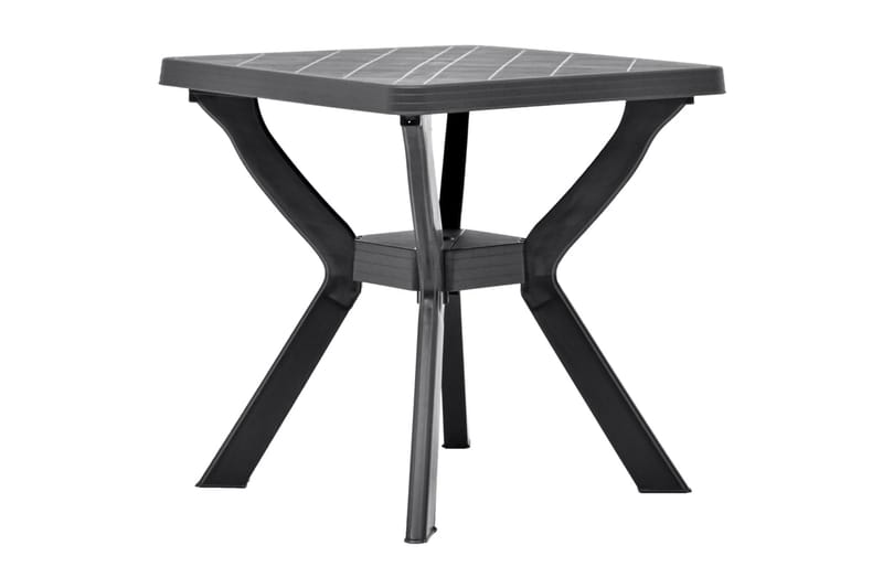 bistrobord 70 x 70 x 72 cm plastik antracitgrå - Grå - Havemøbler - Havebord - Aflastningsborde & bakkeborde