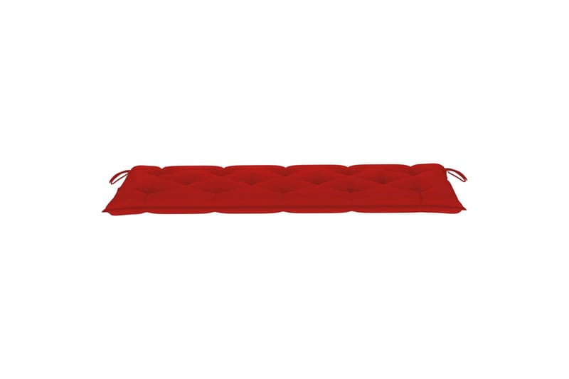 Hynde til havebænk 150x50x7 cm stof rød - Rød - Havemøbler - Hynder - Hynder til bænk & havesofa
