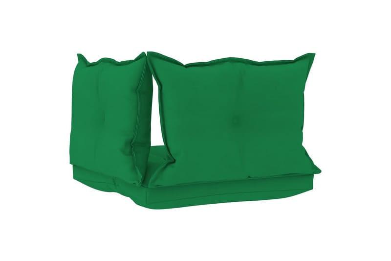Hynder til pallesofa 3 stk. stof grøn - Grøn - Havemøbler - Hynder - Hynder til bænk & havesofa