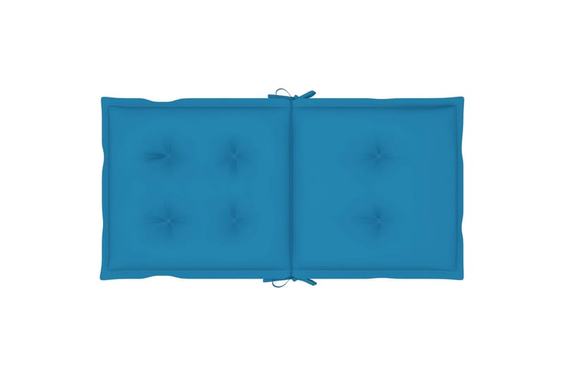 hynder til havestol 2 stk. 100x50x7 cm blå - Blå - Havemøbler - Hynder - Siddehynder
