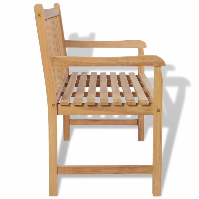Havebænk 150 Cm Teaktræ - Brun - Havemøbler - Havestole - Spisebordsstole