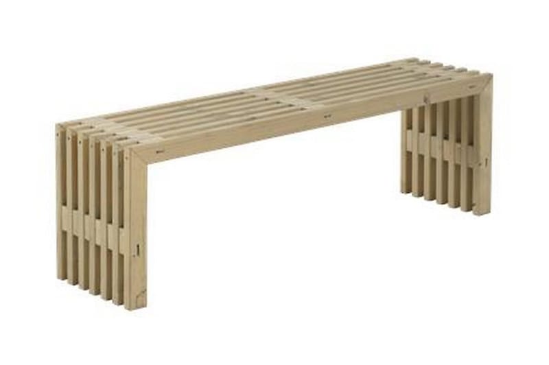 Rustik træbænk Design 138x36x45cm - Havemøbler - Udendørsgruppe - Cafesæt