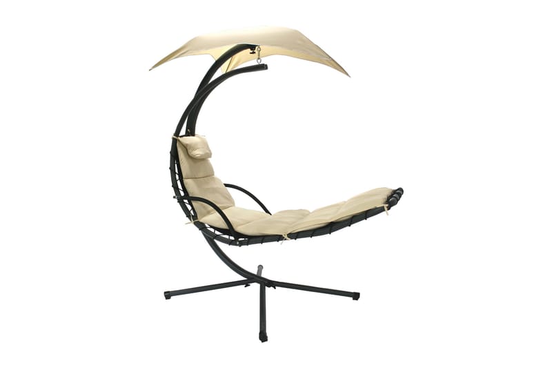 Hængestol DREAM med markise H205cm farve: beige - Havemøbler - Havestole - Hængestol