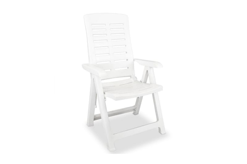 Havelænestol Plastik Hvid - Hvid - Havemøbler - Havestole - Positionsstole
