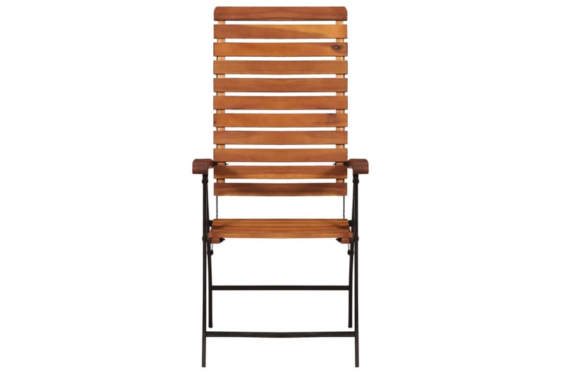 Havelænestole 2 Stk. Massivt Akacietræ - Brun - Havemøbler - Havestole - Positionsstole