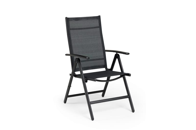 Hillerstorp Blackstone Positionsstol Sammenfoldelig - Sort - Havemøbler - Havestole - Positionsstole