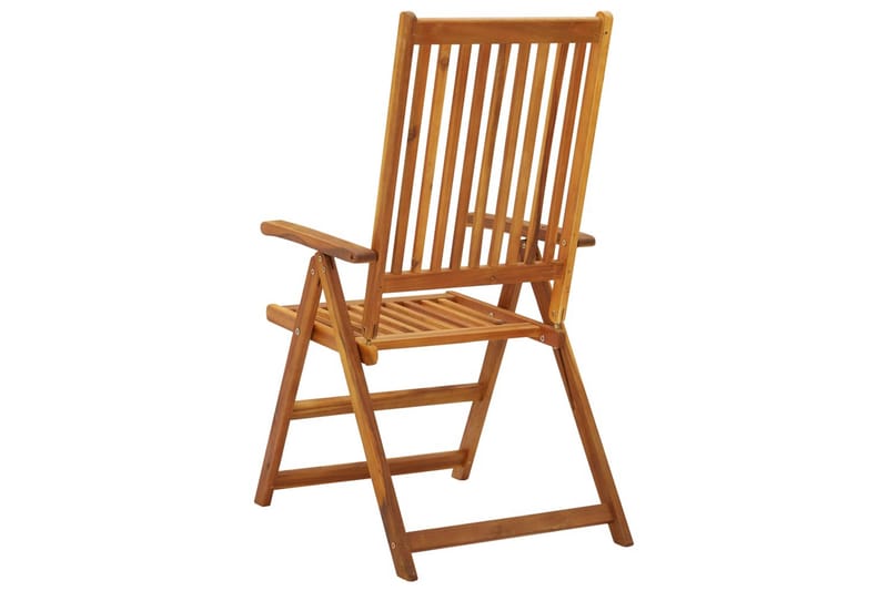 lænestole til haven 3 stk. massivt akacietræ - Brun - Havemøbler - Havestole - Positionsstole