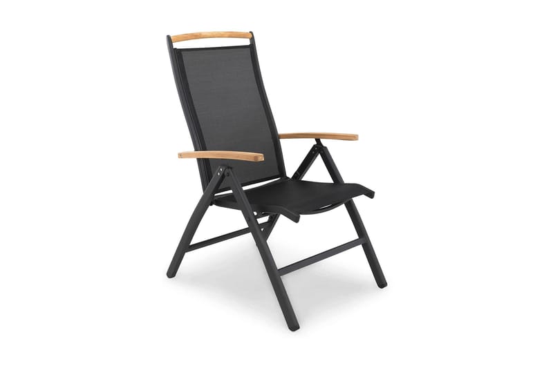 Las Vegas position stol - Sort / teak - Havemøbler - Havestole - Positionsstole