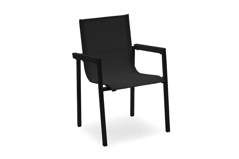 Hillerstorp Arlöv Stol Stabelbar - Sort/sort - Havemøbler - Stole & lænestole - Spisebordsstole