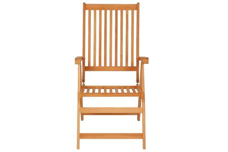 lænestole til haven 8 stk. med hynder massivt teaktræ - Brun - Havemøbler - Havestole - Spisebordsstole