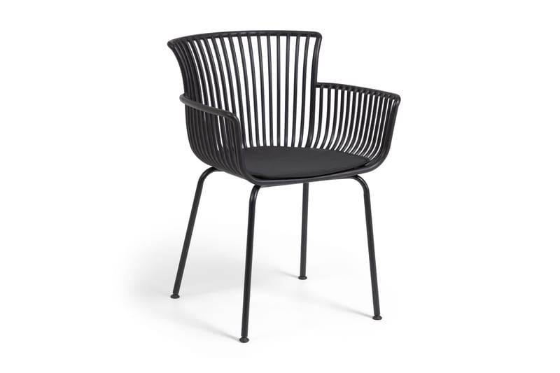 Surpika armstol sort - La Forma - Havemøbler - Havestole - Spisebordsstole udendørs