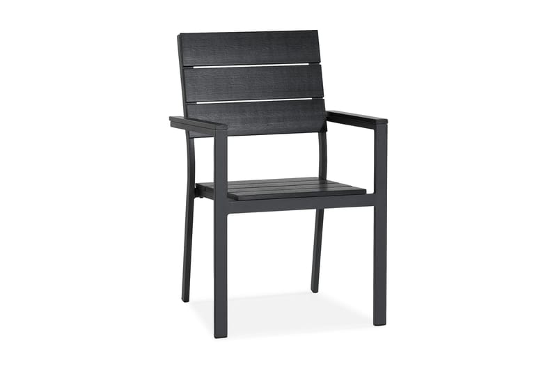 Tunis stabelstol Aintwood - Sort / sort - Havemøbler - Havestole - Spisebordsstole udendørs