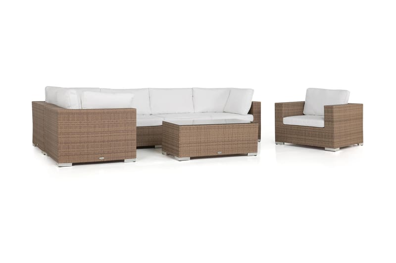 Bahamas Loungesæt 2 - Sand - Havemøbler - Loungemøbler - Loungesæt