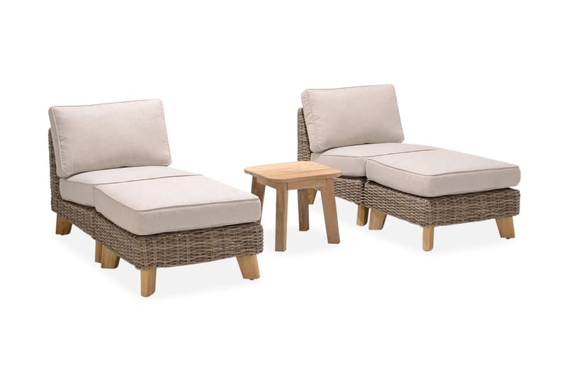 Bahamas Loungesæt 4-pers - Beige - Havemøbler - Loungemøbler - Sofagrupper udendørs