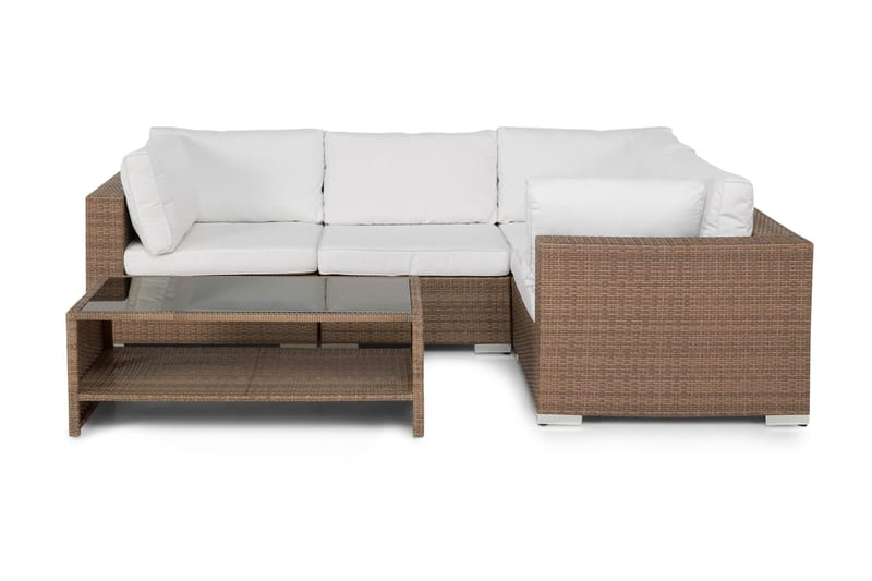 Bahamas Loungesæt 4 - Sand - Havemøbler - Havebord - Loungeborde & Sofaborde udendørs