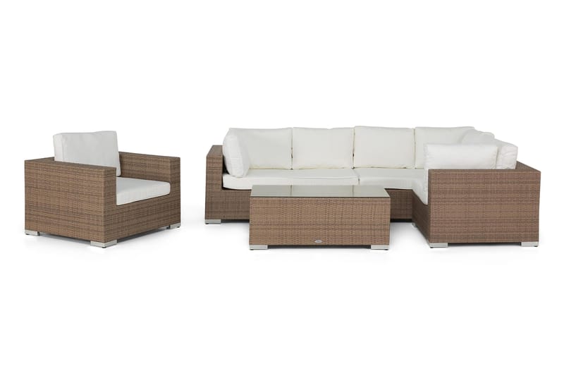 Bahamas Loungesæt - Sand - Havemøbler - Loungemøbler - Sofagrupper (ude)