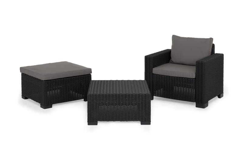 Moorea Loungesæt - Grafit - Havemøbler - Loungemøbler - Sofagrupper (ude)
