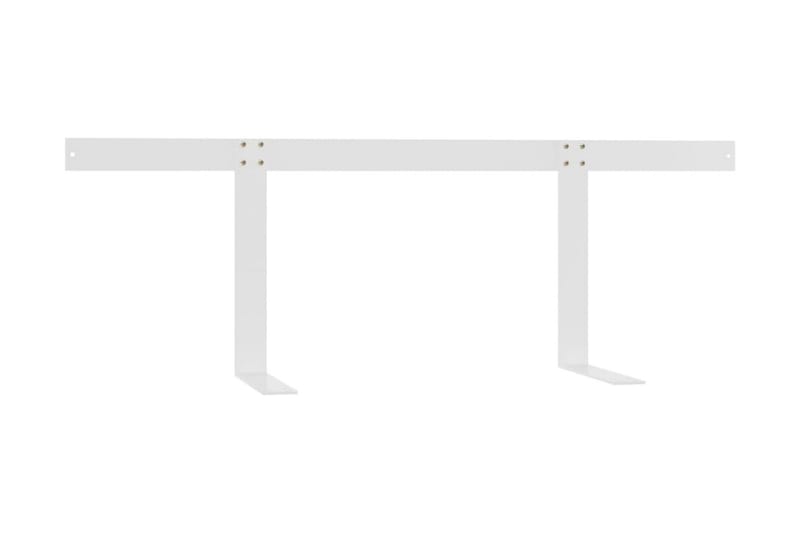 ryglæn til pallesofa 110 cm jern hvid - Hvid - Havemøbler - Loungemøbler - Moduler - Venstremodul havesofa