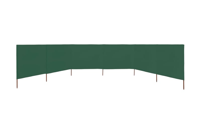 6-Panels Læsejl Stof 800 X 80 Cm Grøn - Grøn - Have - Udendørs miljø - Altan & terrasse - Sikkerhed & læhegn altan