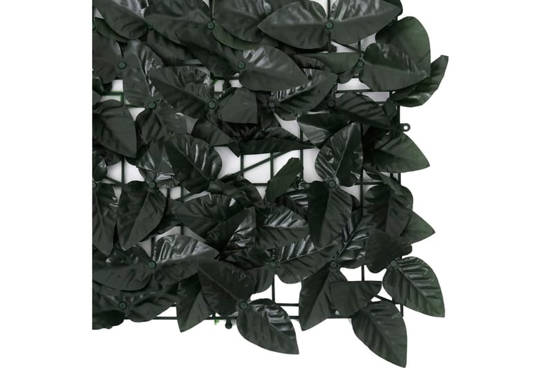 altanafskærmning 300x100 cm mørkegrønne blade - Grøn - Havemøbler - Solafskærmning - Altanafskærmning