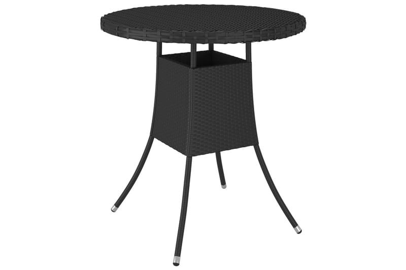 havebord 70x70x73 cm polyrattan sort - Sort - Havemøbler - Solafskærmning - Markiser