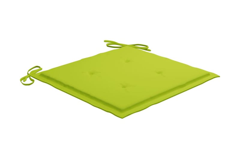 hynder til havestol 6 stk. 40x40x4 cm stof lysegrøn - Grøn - Havemøbler - Solafskærmning - Markiser