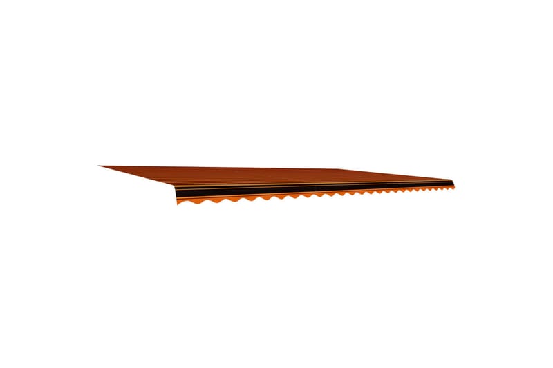 markisedug 600x300 cm kanvas orange og brun - Flerfarvet - Havemøbler - Solafskærmning - Markiser - Vinduesmarkise
