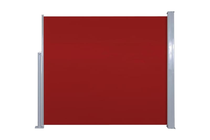 Sammenrullelig Sidemarkise 120 X 300 Cm Rød - Rød - Havemøbler - Solafskærmning - Markiser - Sidemarkise