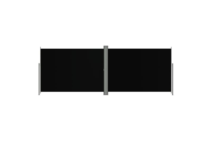 sammenrullelig sidemarkise 220x600 cm sort - Sort - Havemøbler - Solafskærmning - Markiser - Sidemarkise