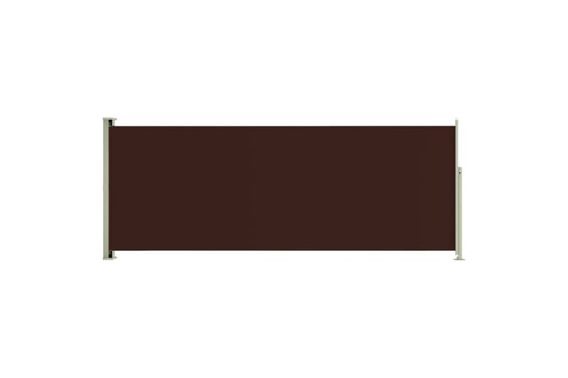 sammenrullelig sidemarkise til terrassen 117x300 cm brun - Brun - Havemøbler - Solafskærmning - Markiser