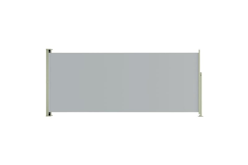 sammenrullelig sidemarkise til terrassen 220x500 cm grå