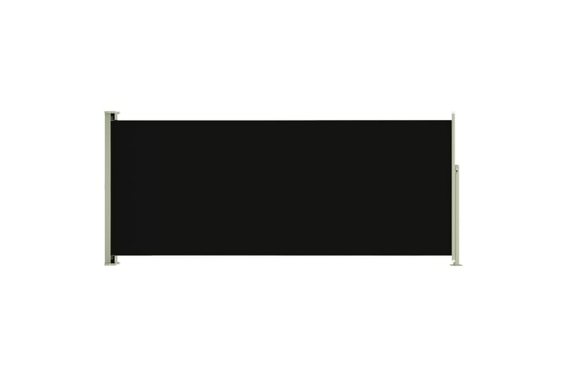 sammenrullelig sidemarkise til terrassen 220x500 cm sort - Sort - Havemøbler - Solafskærmning - Markiser - Sidemarkise